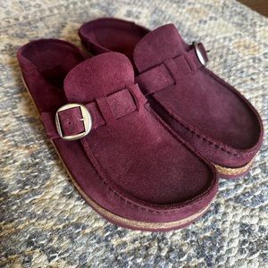 Birkenstock Buckley suede clogs